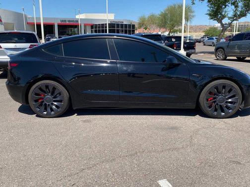 Solid Black 2023 Tesla Model 3 Performance