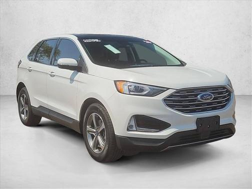 Star White Metallic Tri-Coat 2020 Ford Edge SEL