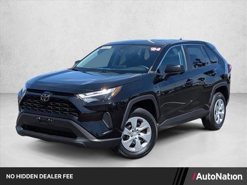 Midnight Black Metallic 2024 Toyota RAV4 LE