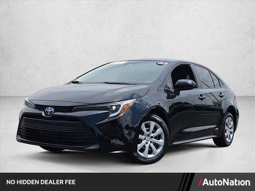 Midnight Black Metallic 2023 Toyota Corolla Hybrid LE