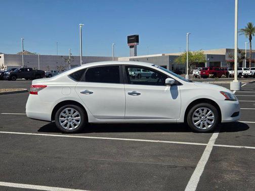Aspen White 2014 Nissan Sentra SV
