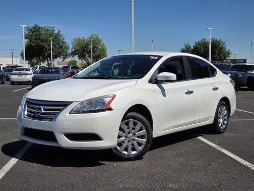 Aspen White 2014 Nissan Sentra SV