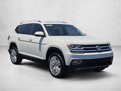 Pure White 2019 Volkswagen Atlas 3.6L SEL