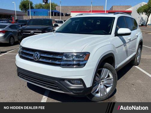 Pure White 2019 Volkswagen Atlas 3.6L SEL