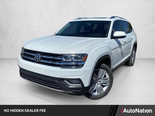 Pure White 2019 Volkswagen Atlas 3.6L SEL