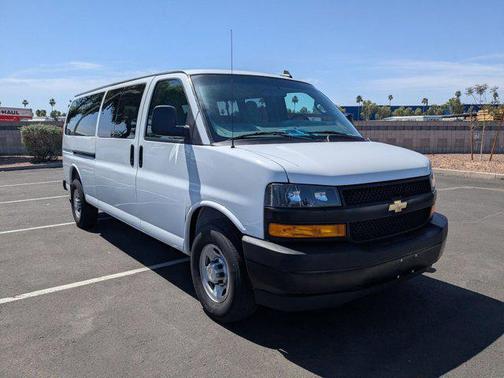 Summit White 2023 Chevrolet Express 3500 RWD 3500 Extended Wheelbase LS
