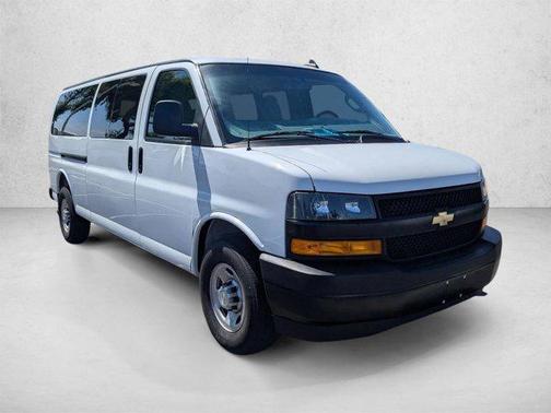 Summit White 2023 Chevrolet Express 3500 RWD 3500 Extended Wheelbase LS