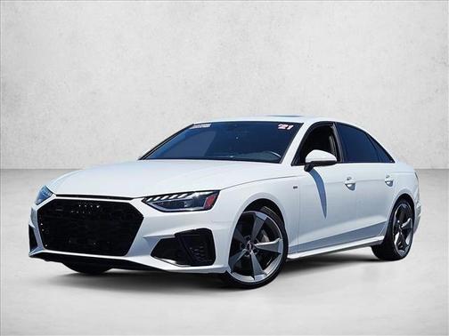 Ibis White 2021 Audi A4 45 S line Premium Plus