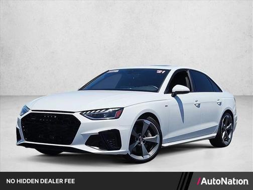 Ibis White 2021 Audi A4 45 S line Premium Plus
