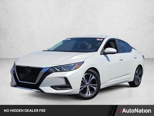 Aspen White TriCoat Pearl 2022 Nissan Sentra SV
