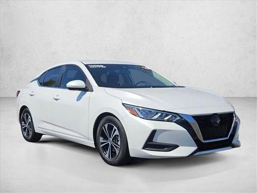 Aspen White TriCoat Pearl 2022 Nissan Sentra SV