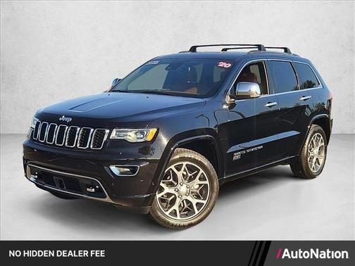 Diamond Black Crystal Pearlcoat 2020 Jeep Grand Cherokee Overland