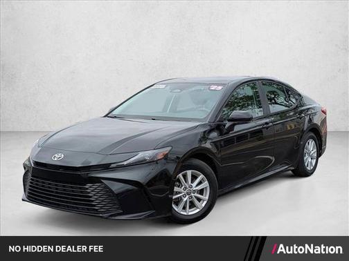 Midnight Black Metallic 2025 Toyota Camry LE