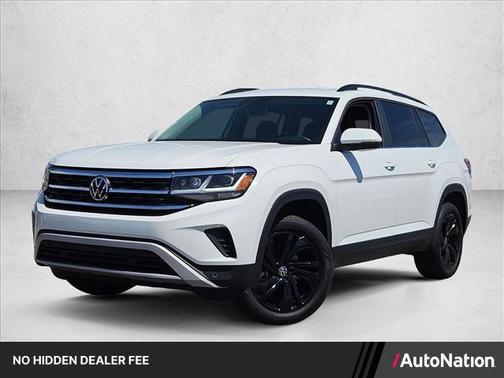 Pure White 2023 Volkswagen Atlas 3.6L SE w/Technology