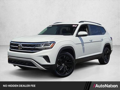 Pure White 2023 Volkswagen Atlas 3.6L SE w/Technology
