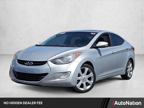 Shimmering Air Silver 2013 Hyundai ELANTRA Limited