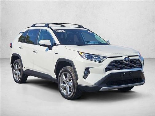Blizzard Pearl 2021 Toyota RAV4 Hybrid Limited