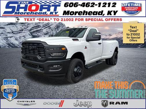 Bright White Clearcoat 2026 RAM 3500 Tradesman Regular Cab 4x4 8' Box