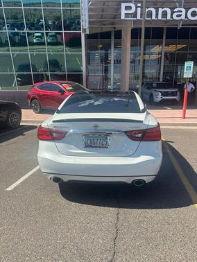 Pearl White 2018 Nissan Maxima 3.5 Platinum
