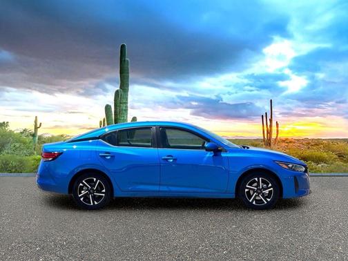 Electric Blue 2025 Nissan Sentra SV