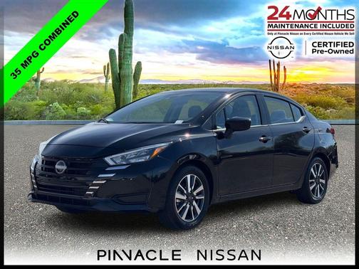 Super Black 2025 Nissan Versa 1.6 SV