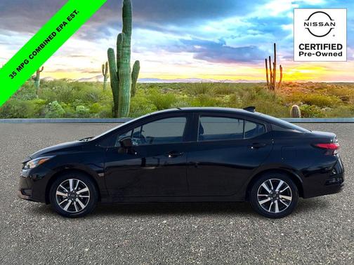 Super Black 2025 Nissan Versa 1.6 SV