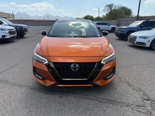 Monarch Orange/Super Black 2021 Nissan Sentra SR