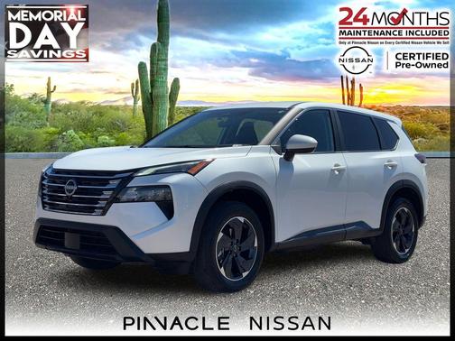 White Pearl 2025 Nissan Rogue SV