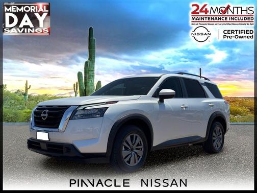 Brilliant Silver 2025 Nissan Pathfinder SV 4WD