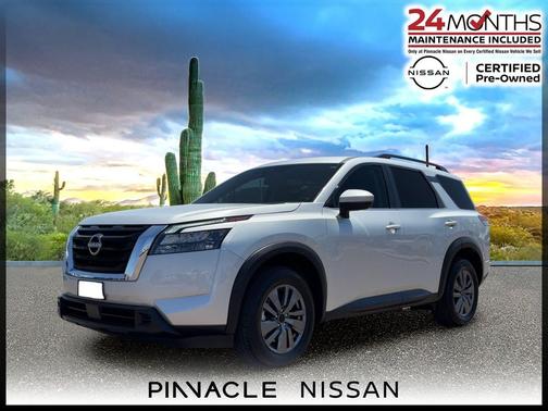 Brilliant Silver 2025 Nissan Pathfinder SV 4WD