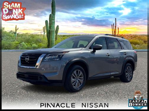 Gun Metallic 2025 Nissan Pathfinder SV 4WD