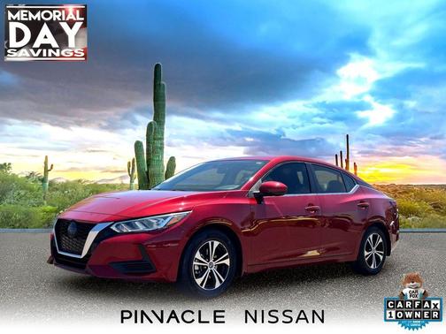 Scarlet Ember Tintcoat 2021 Nissan Sentra SV