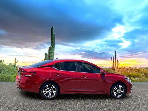 Scarlet Ember Tintcoat 2021 Nissan Sentra SV