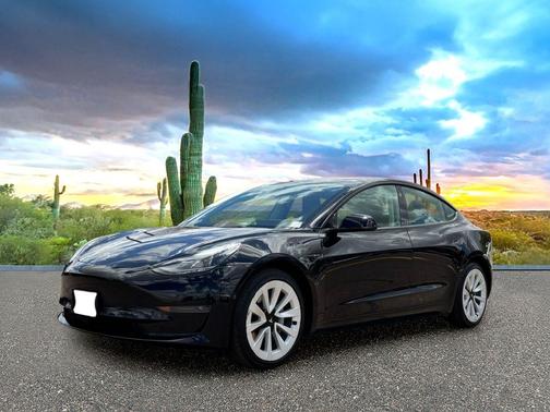 Solid Black 2022 Tesla Model 3 Standard Range