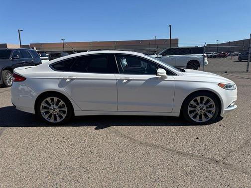 White Platinum Clearcoat Metallic 2017 Ford Fusion Platinum
