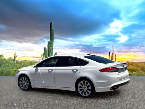 White Platinum Clearcoat Metallic 2017 Ford Fusion Platinum