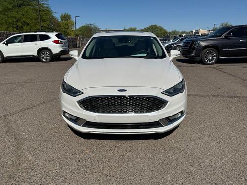 White Platinum Clearcoat Metallic 2017 Ford Fusion Platinum