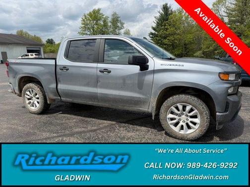 Satin Steel Metallic 2021 Chevrolet Silverado 1500 Custom