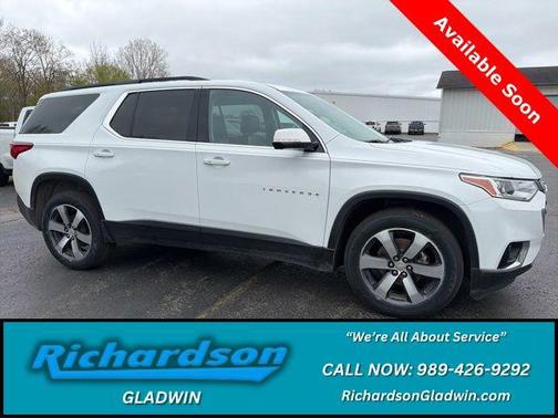 Summit White 2020 Chevrolet Traverse LT Leather