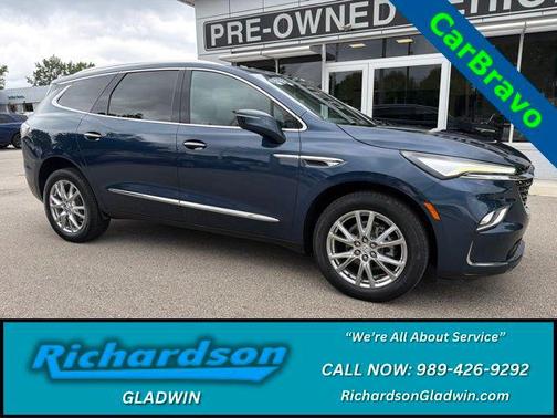 Emperor Blue Metallic 2023 Buick Enclave Essence AWD