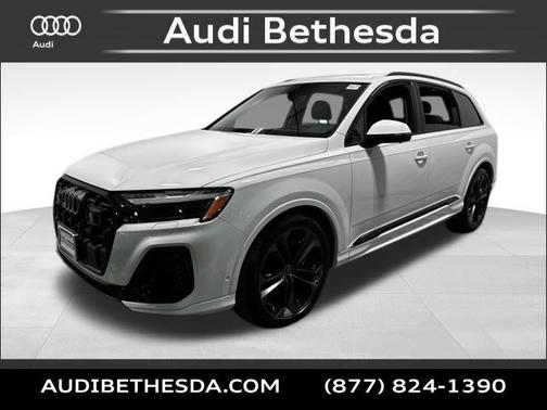 Glacier White Metallic 2025 Audi Q7 55 Prestige