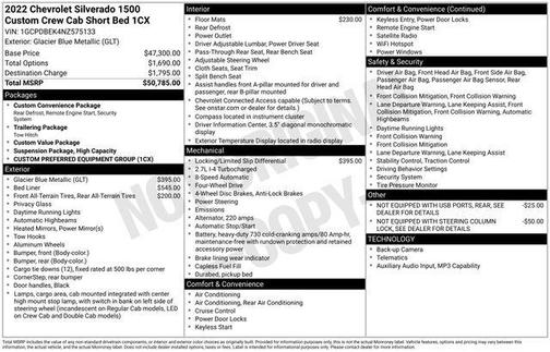 2022 Chevrolet Silverado 1500 Custom