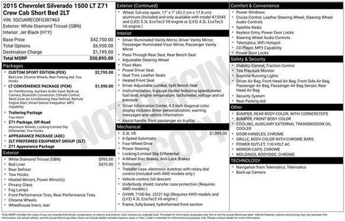 2015 Chevrolet Silverado 1500 2LT