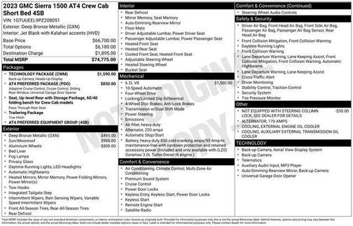 2023 GMC Sierra 1500 AT4