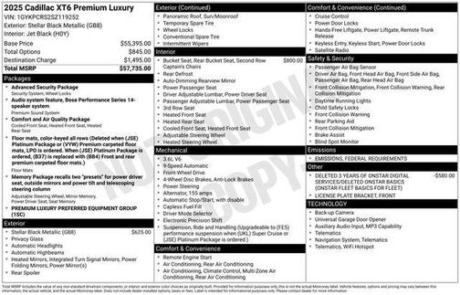 2025 Cadillac XT6 Premium Luxury FWD