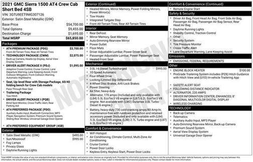 2021 GMC Sierra 1500 AT4