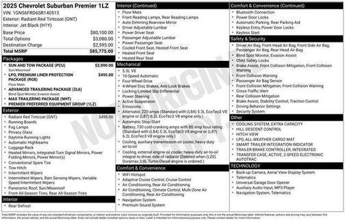 2025 Chevrolet Suburban Premier
