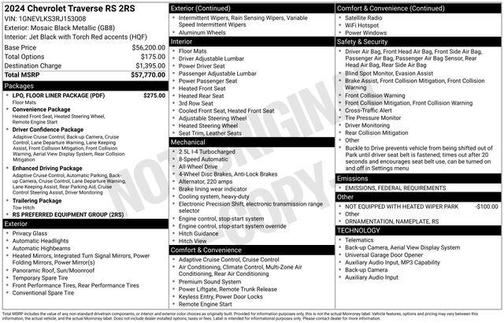 2024 Chevrolet Traverse RS