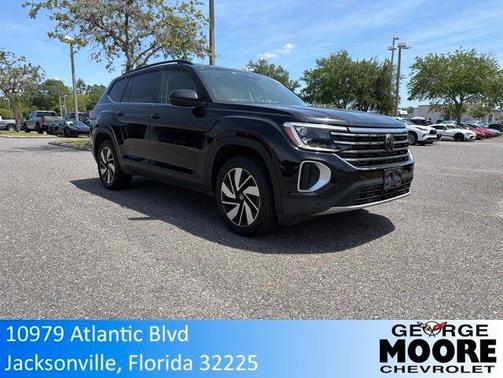 Deep Black Pearl 2024 Volkswagen Atlas 2.0T SE w/Technology 4MOTION