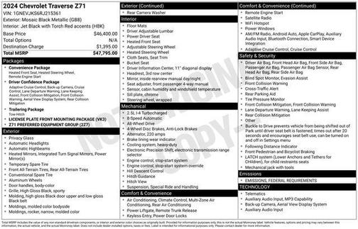 2024 Chevrolet Traverse AWD Z71